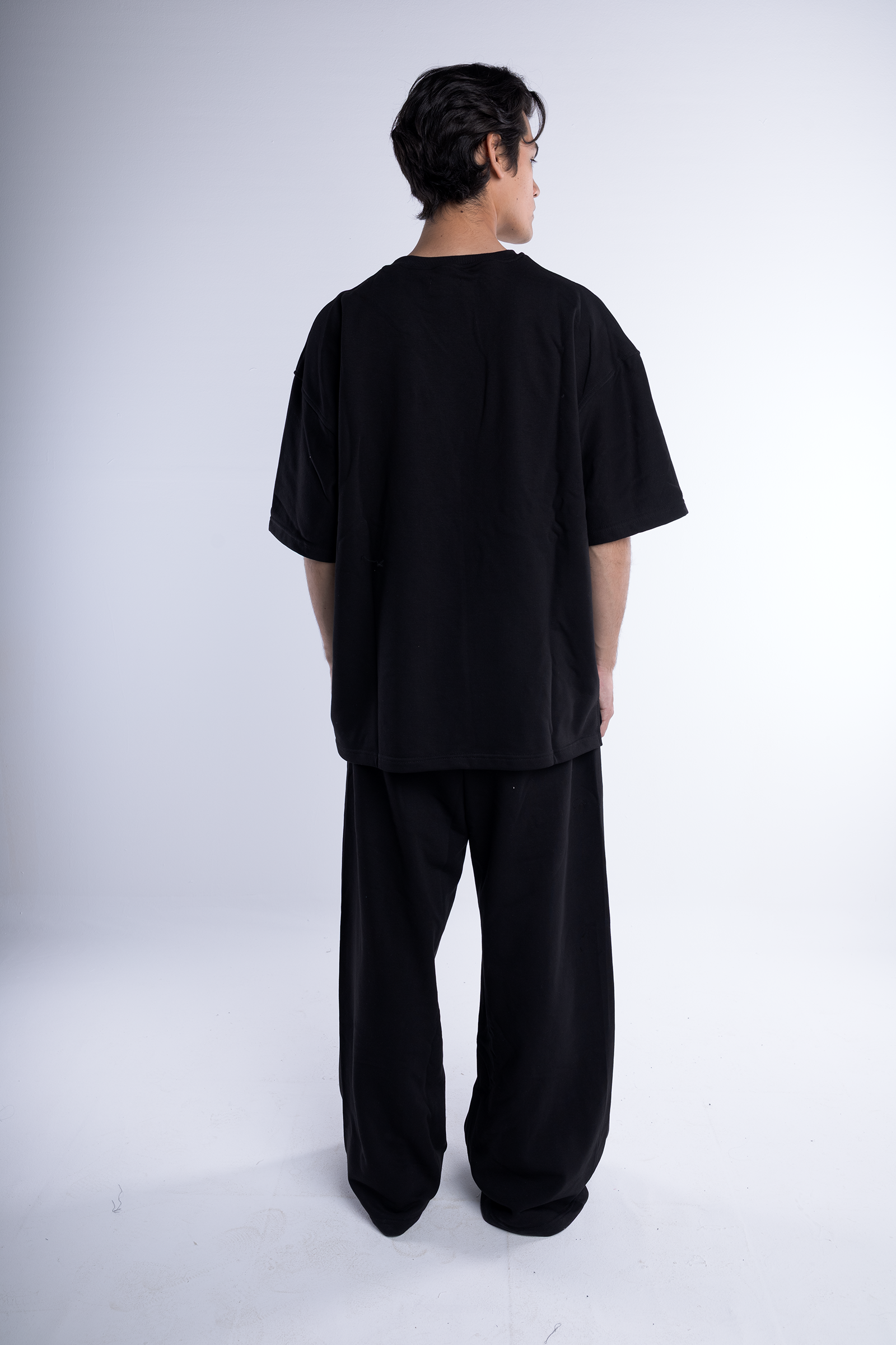 Logo Print Wide Leg Sweatpants - Black – BLAC Official website Logo Print Wide Leg Sweatpants - Black – BLAC Official website